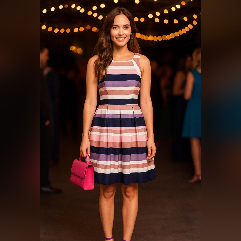 NINE WEST SLEEVELESS DRESS SIZE 12 REGULAR FIT